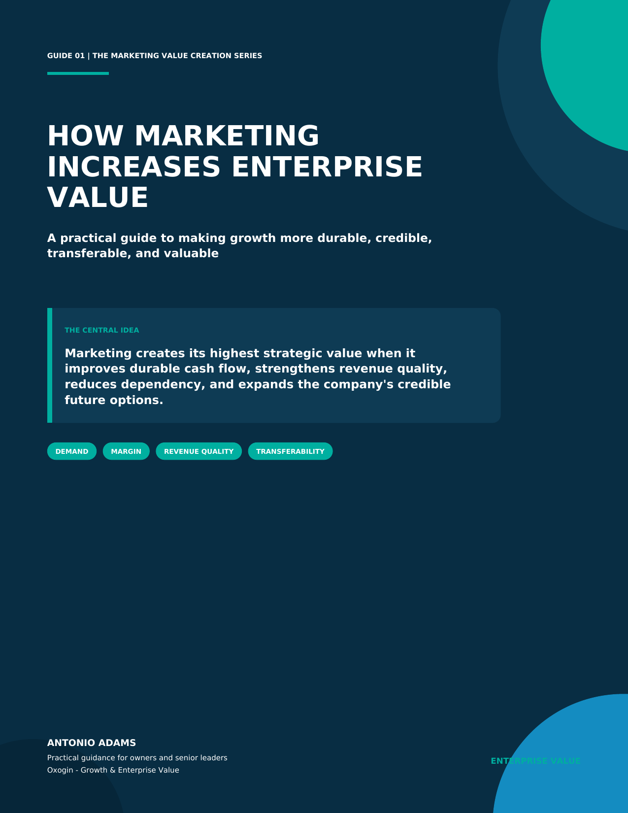 How Marketing Increases Enterprise Value
